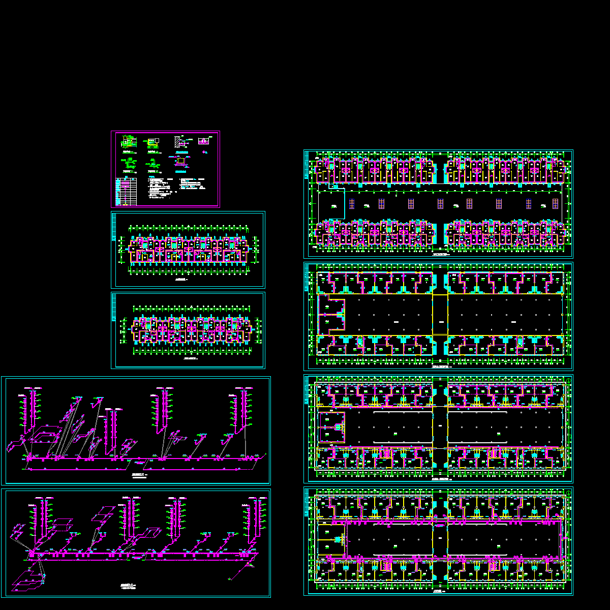 家具市场住宅小区采暖设计图纸.dwg - 1