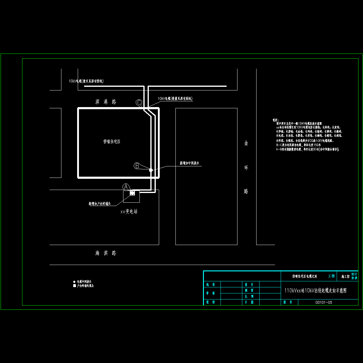 10kv出线电缆走向示意图05.dwg