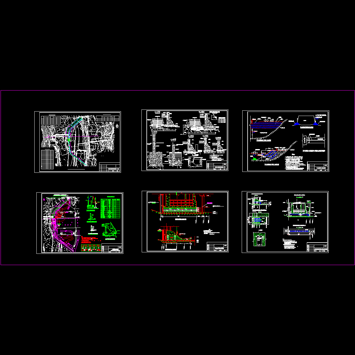 水电站导流、围堰CAD施工图纸.dwg - 1