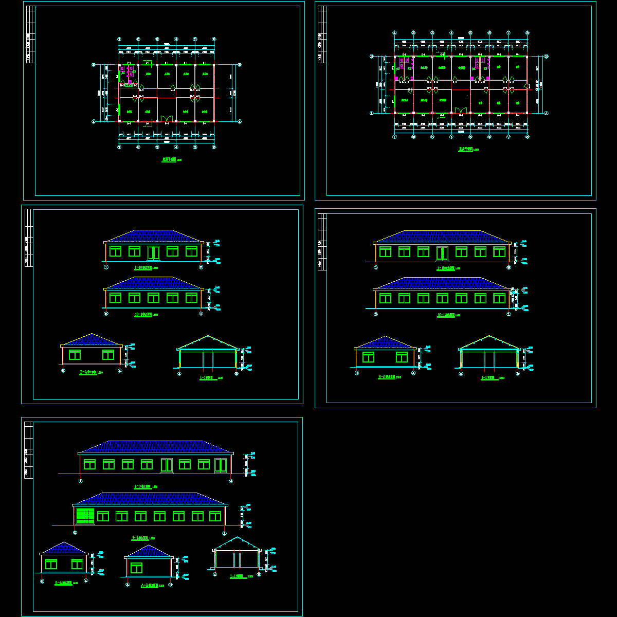 管理房建筑施工CAD图纸.dwg - 1