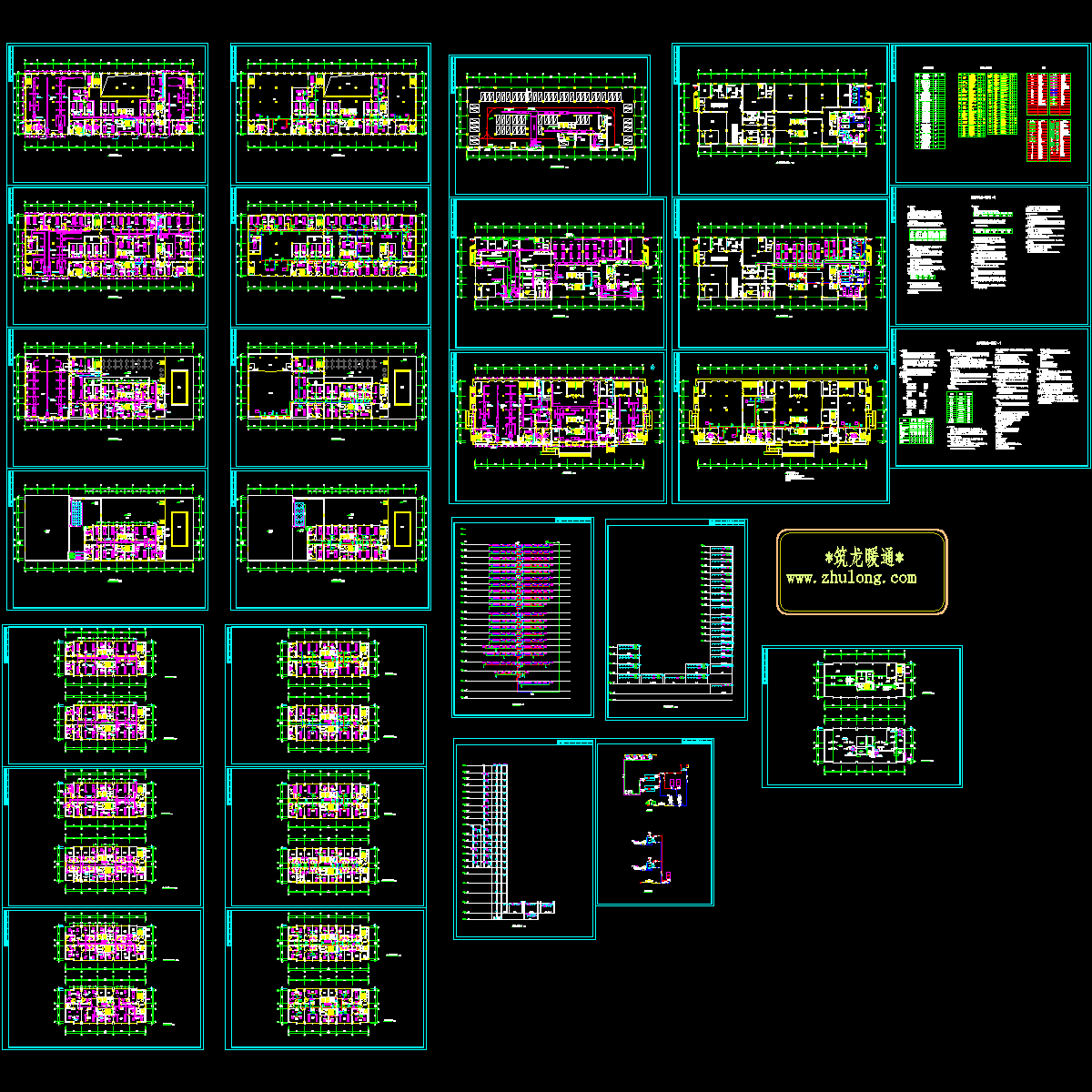 综合楼空调设计CAD施工图纸（28张）.dwg - 1