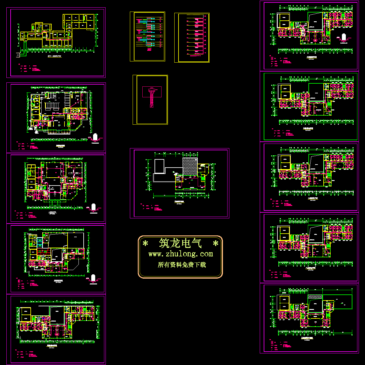 10层办公楼综合布线设计全套图纸.dwg - 1