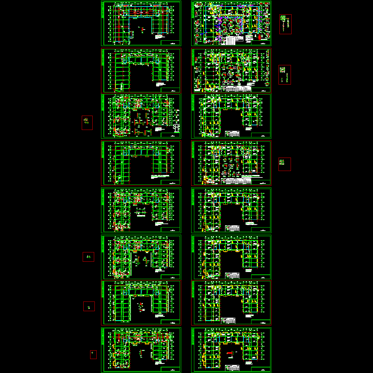 高层框剪结构住宅楼结构设计CAD施工图纸.dwg - 1