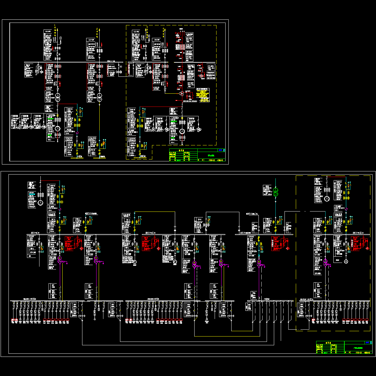 大型热电站电气设计图纸.dwg - 1