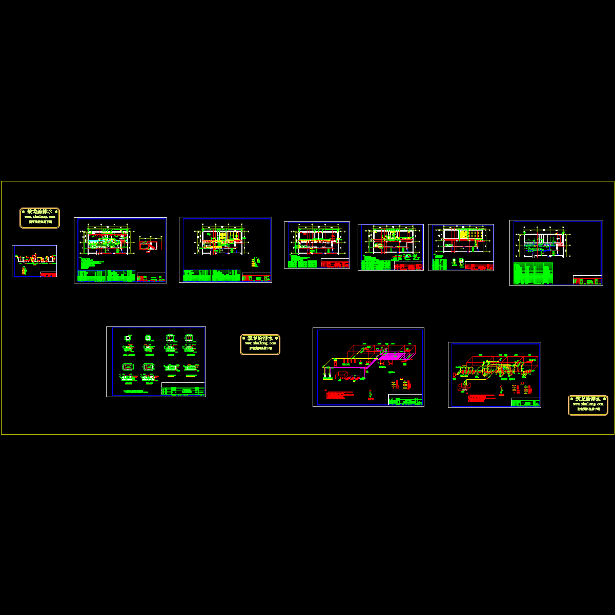 小区中水回用全套工艺CAD施工图纸.dwg - 1