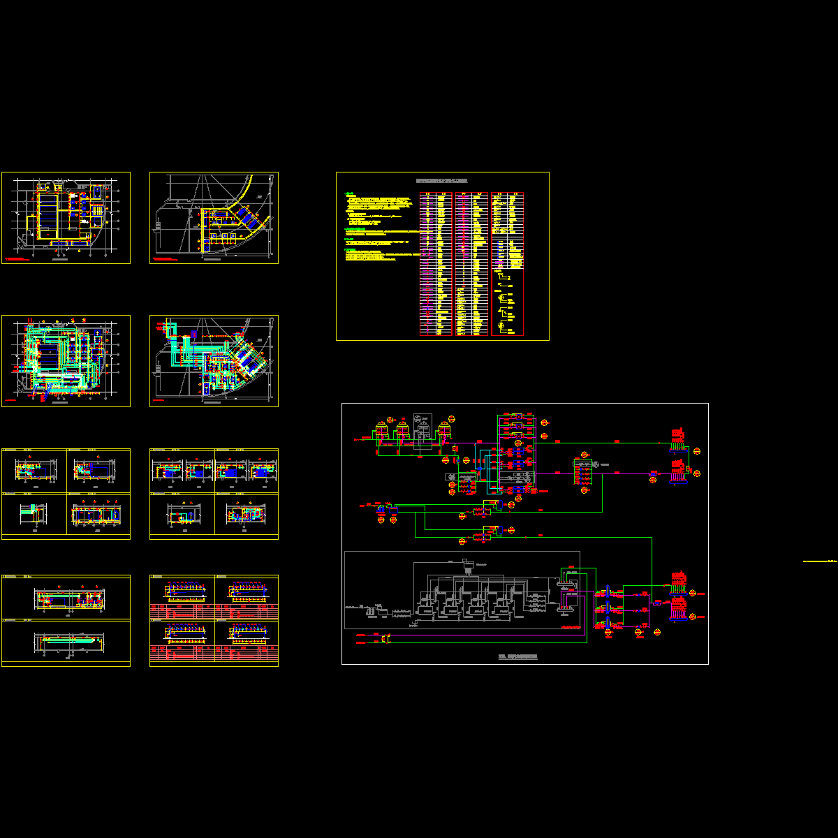 五星级酒店冷冻机房cad图和冷却水免费冷系统 - 1