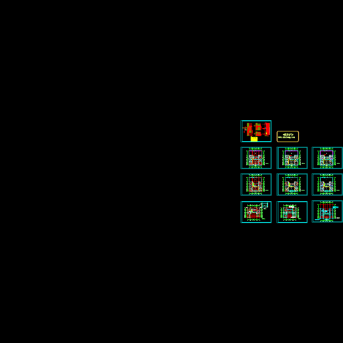 两层四合院电气设计施工图纸，共10张图.dwg - 1