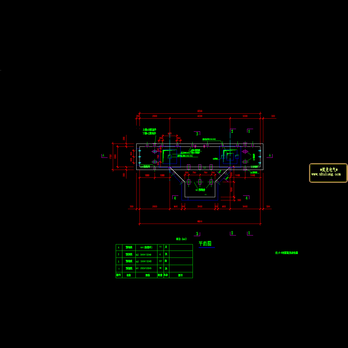 s05026s-t0301-19(三通工井建筑图及预埋件图（1.35×1·9×8）平面图)06uz.dwg