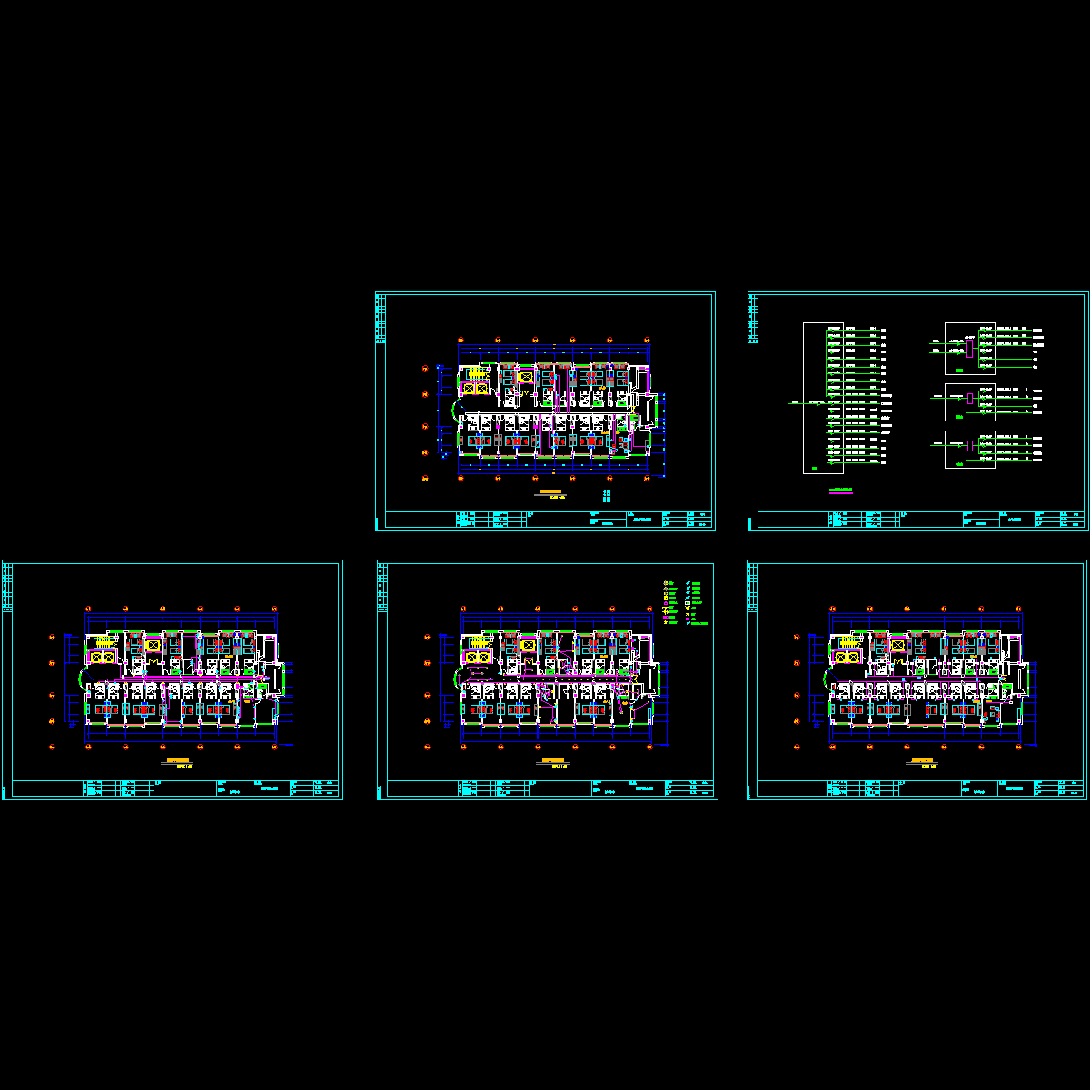 饭店标准层电气设计.dwg - 1