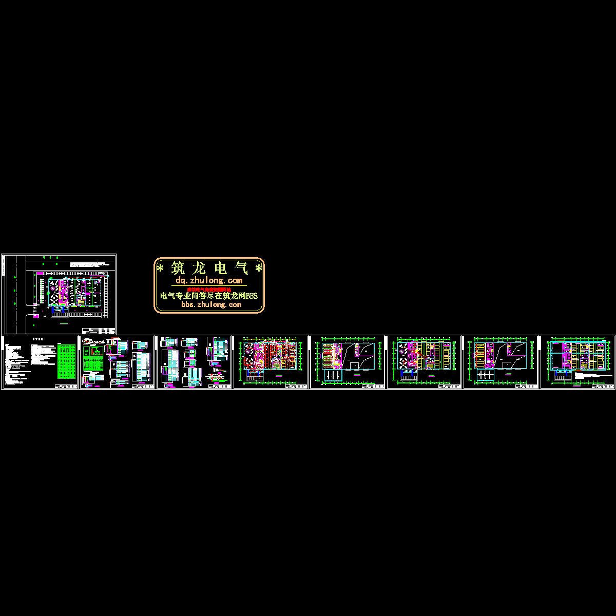 汽车4S店电气全套施工图纸，共9张.dwg - 1