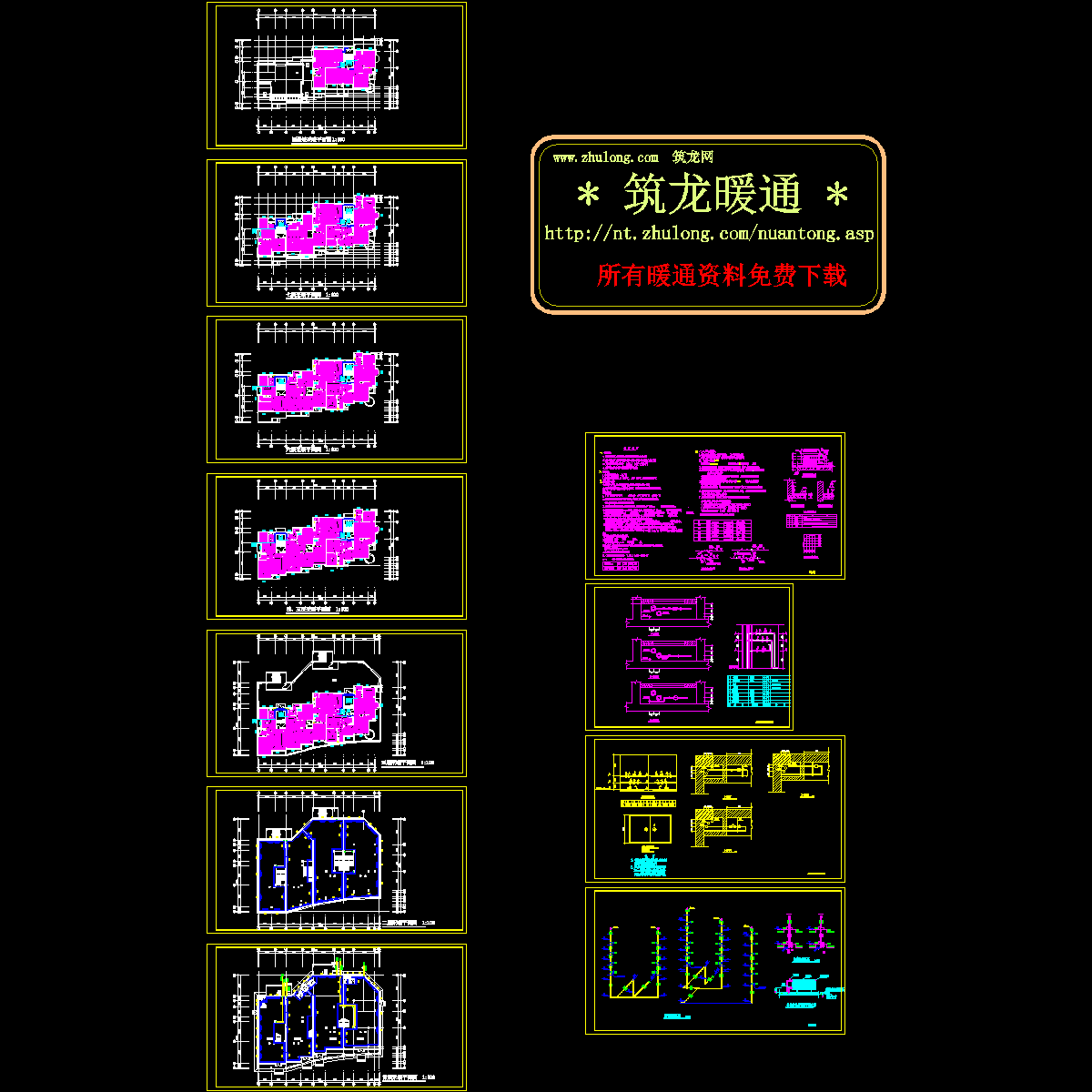 住宅楼地热采暖设计CAD施工图纸.dwg - 1