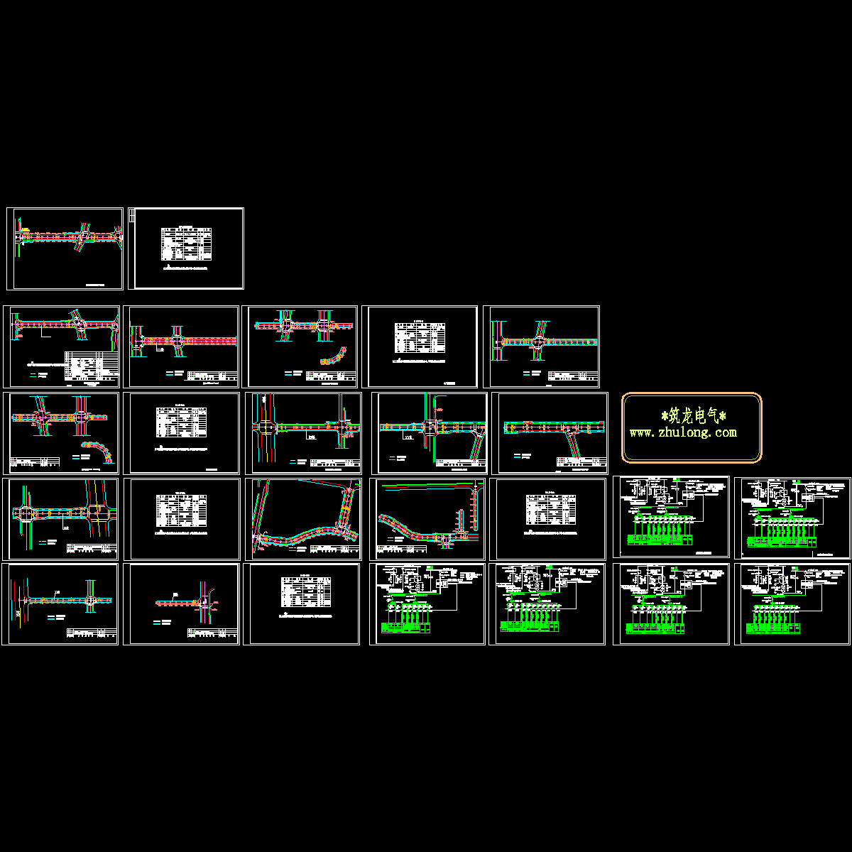 市政道路电气CAD施工图纸.dwg - 1