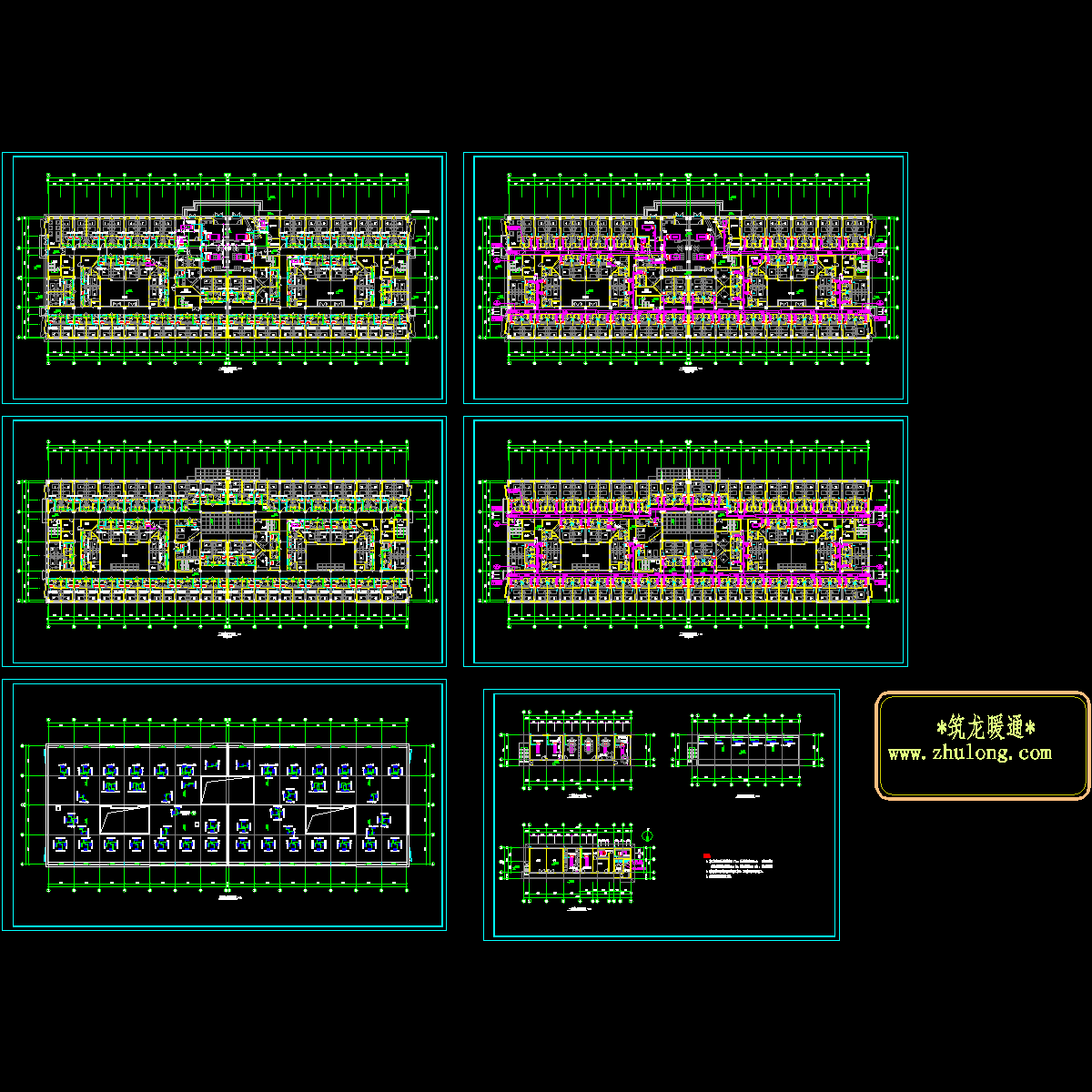两层宾馆、办公楼空调设计CAD施工图纸.dwg - 1