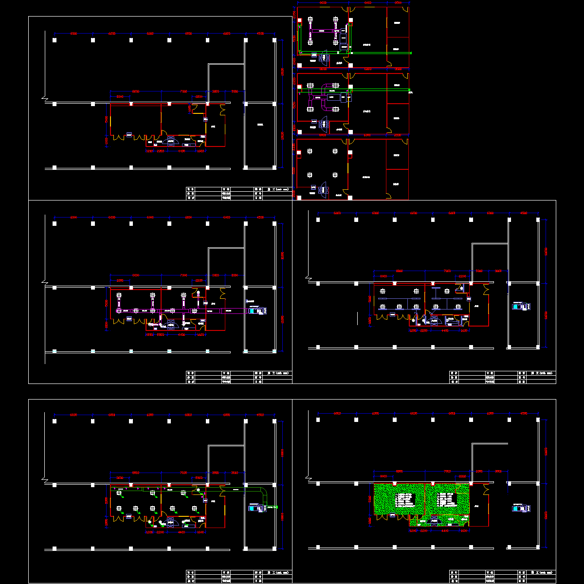 三十万级洁净厂房空调设计CAD施工图纸.dwg - 1