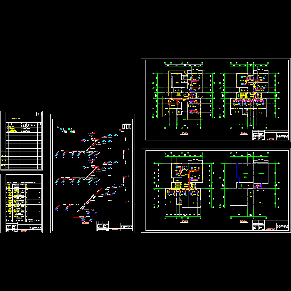 商业办公楼空调通风系统设计CAD施工图纸（VRV空调系统）.dwg - 1