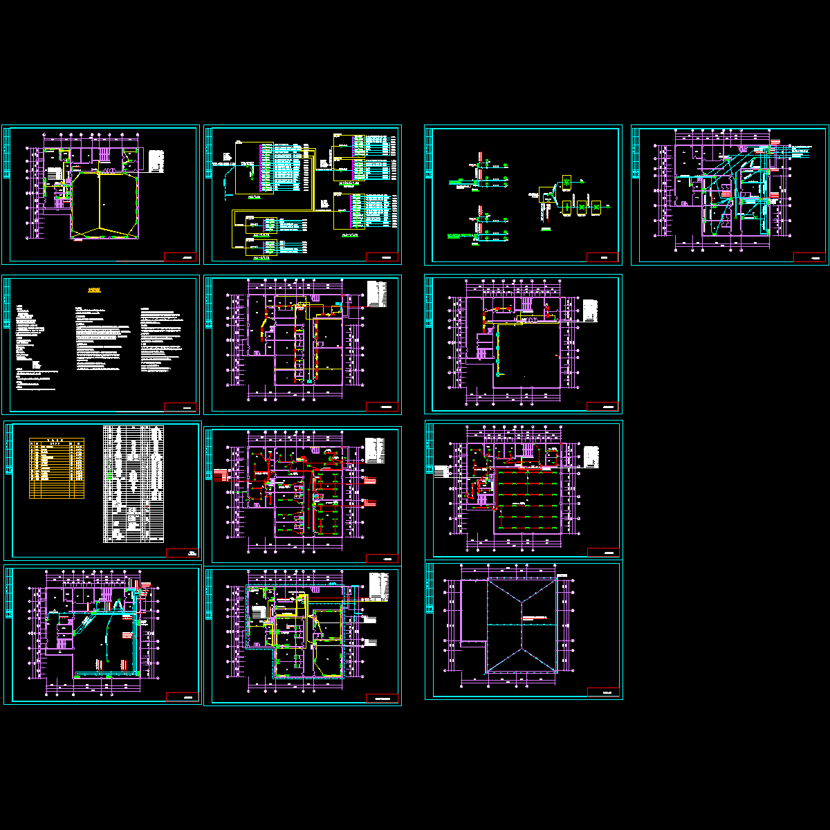 2层大饭店电气设计全套.dwg - 1