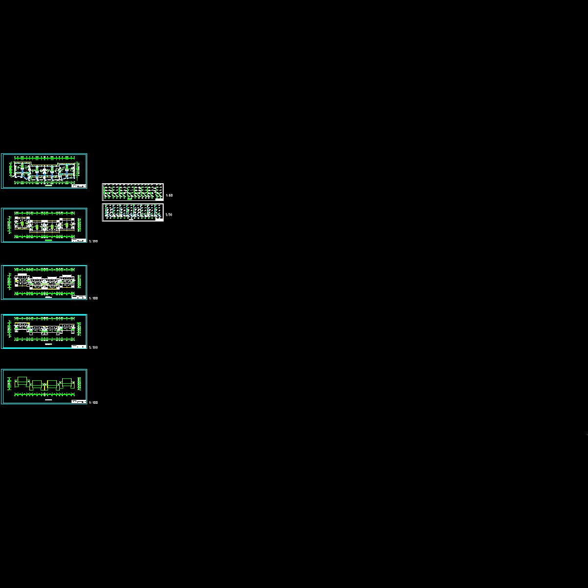 4层住宅楼给排水设计CAD施工图纸.dwg - 1