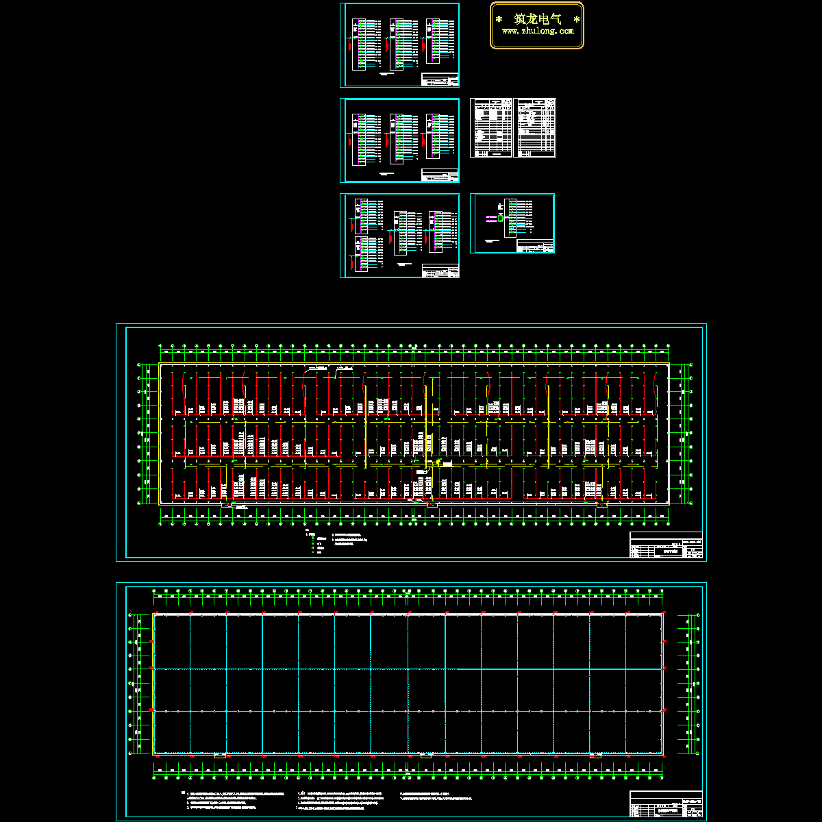 厂房强电CAD施工图纸.dwg - 1