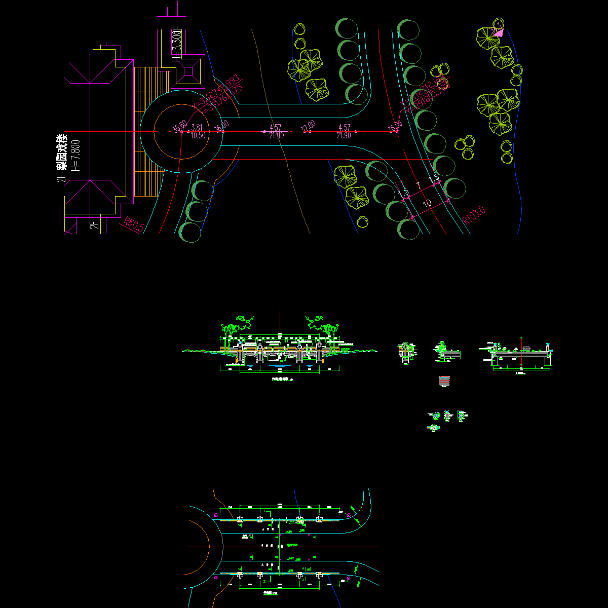 园桥全套CAD施工图纸.dwg - 1