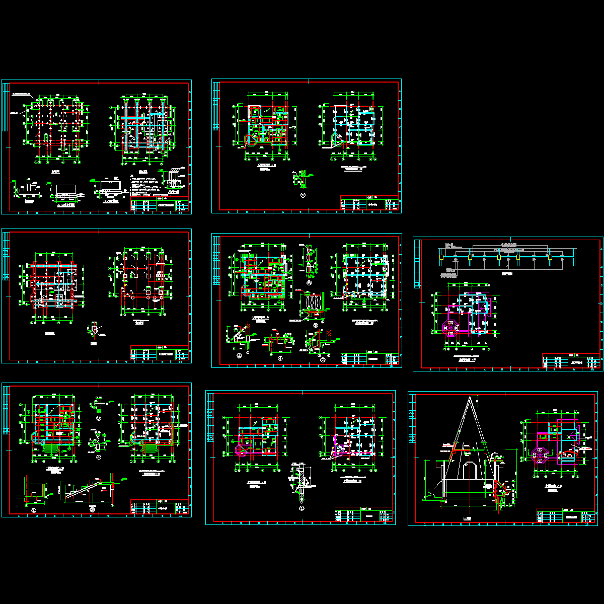 别墅结构设计CAD图纸.dwg - 1