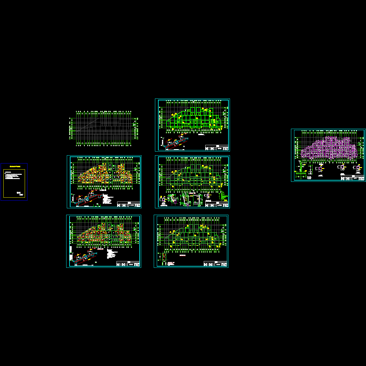 廉租住房结构设计CAD施工图纸.dwg - 1