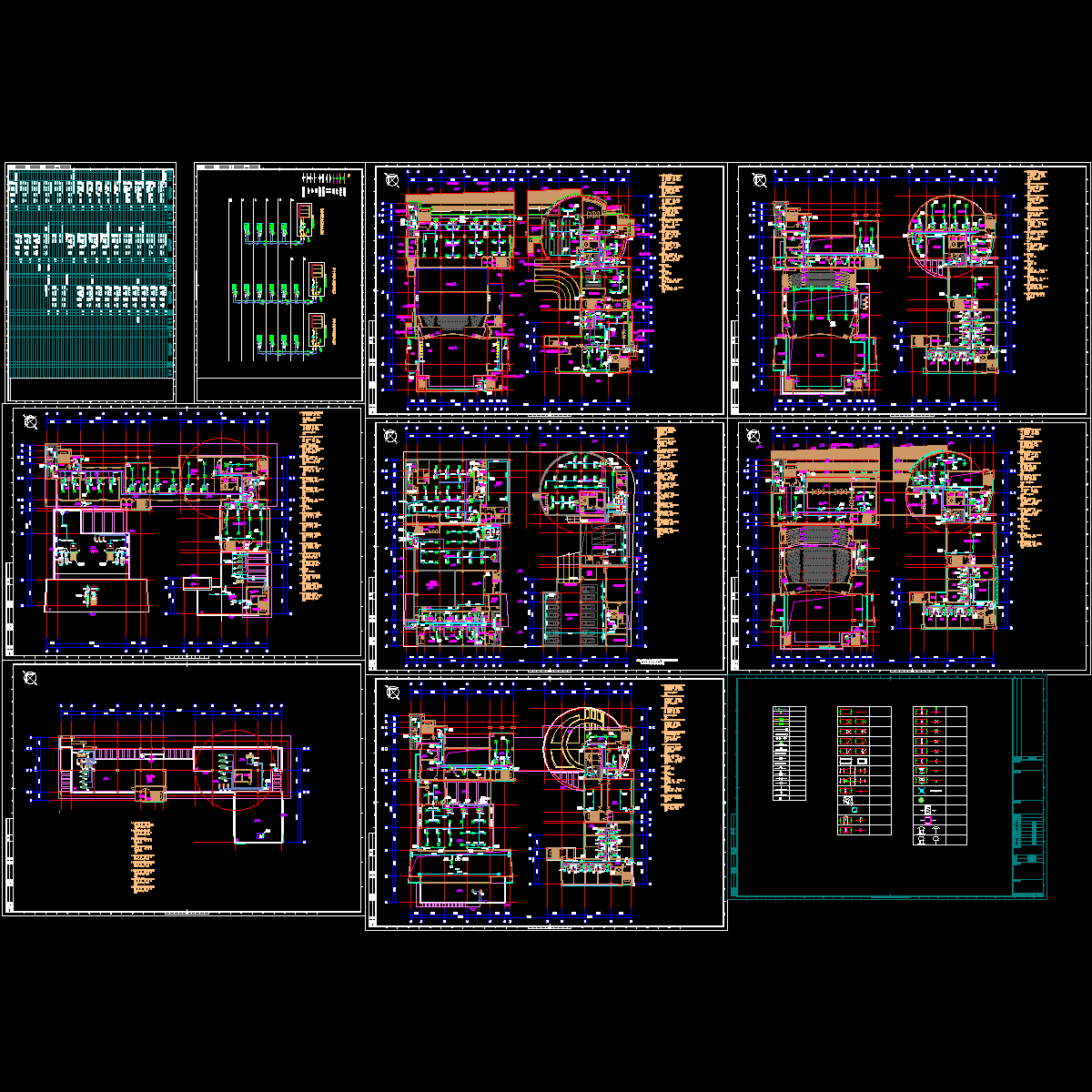 大厦风冷热泵空调设计图纸.dwg - 1