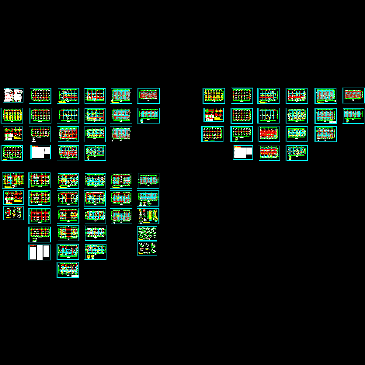 商办楼结构CAD施工图纸.dwg - 1