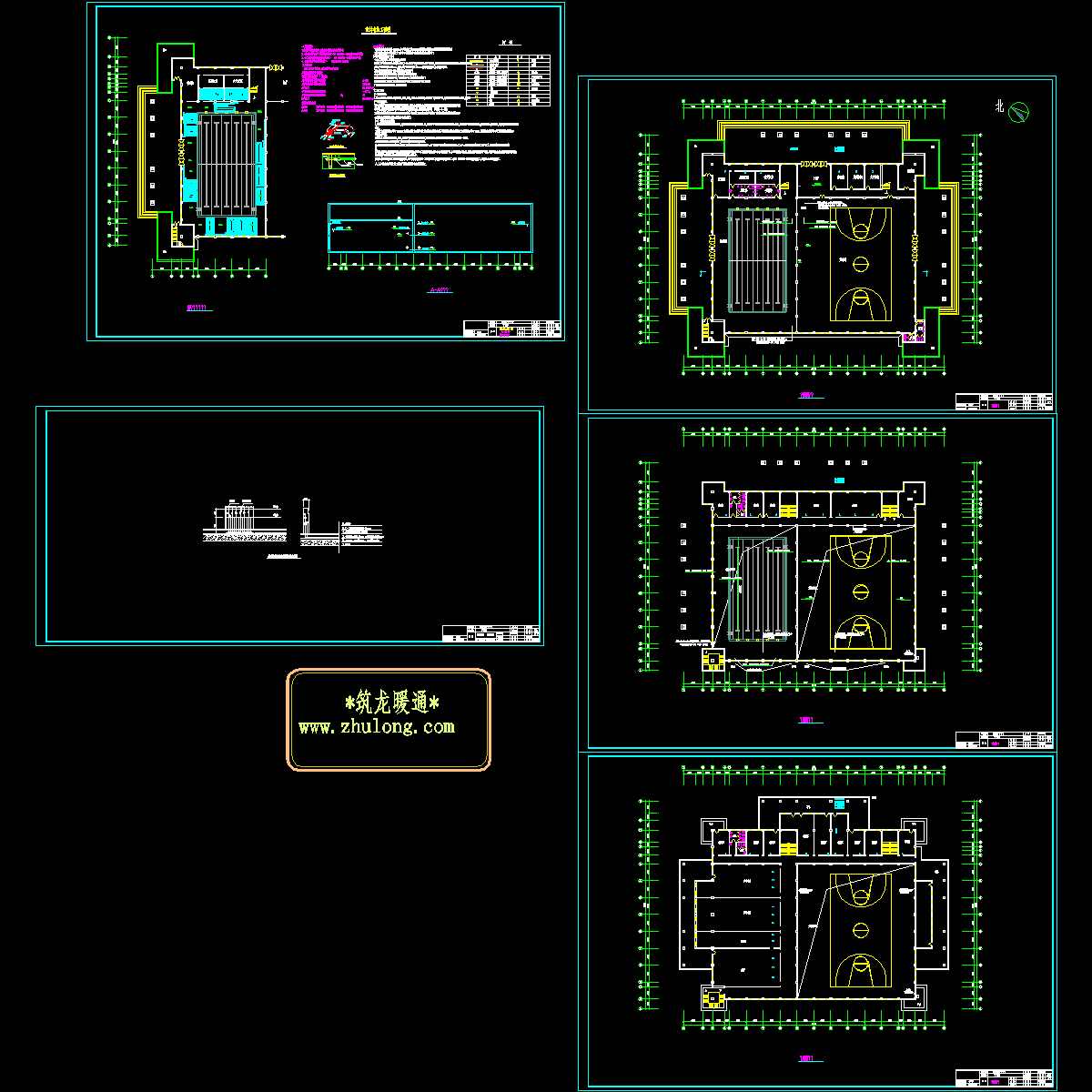 学校文体楼空调设计施工图纸.dwg - 1