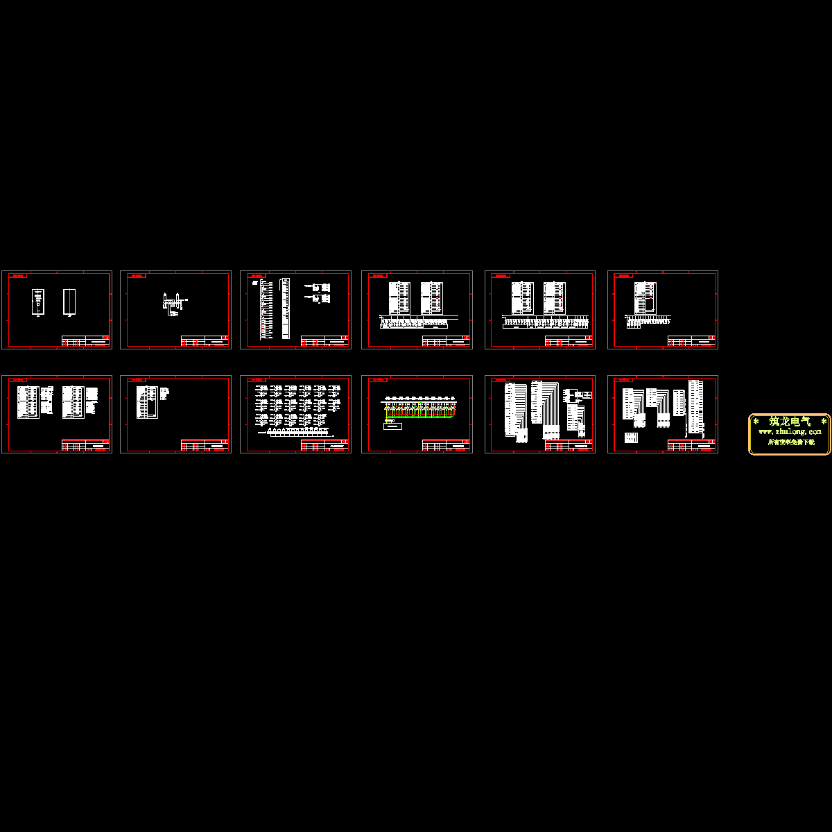 柴油发电机PLC柜全套设计CAD图纸.dwg - 1