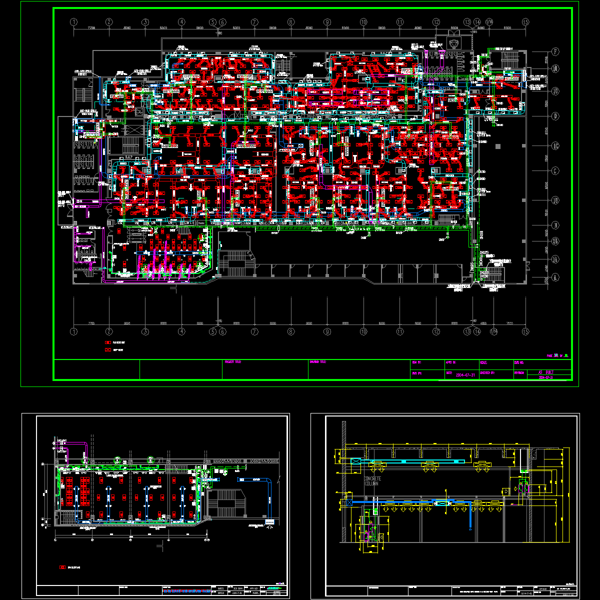 电子厂洁净室空调设计CAD施工图纸.dwg - 1