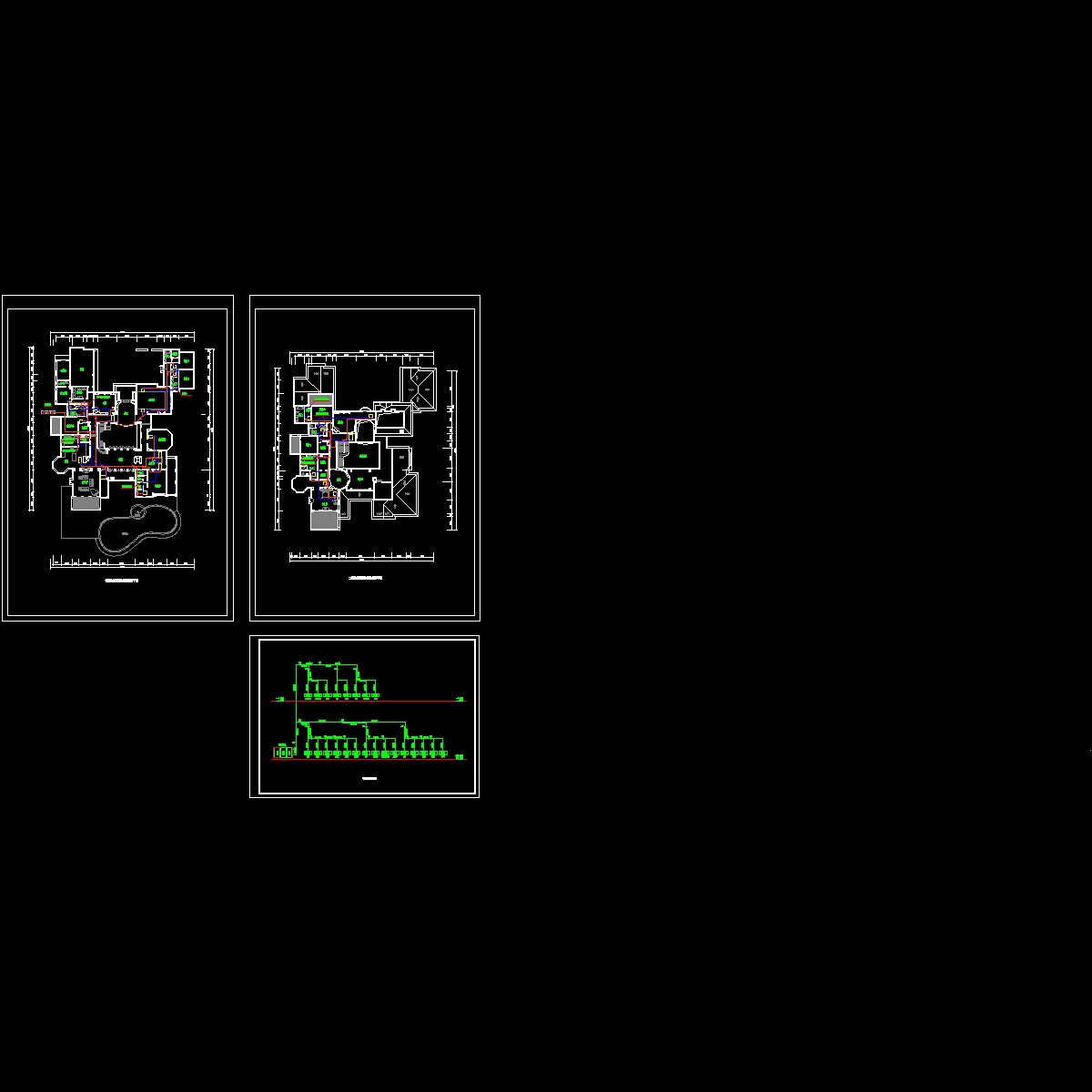 2层别墅空调设计CAD施工图纸.dwg - 1