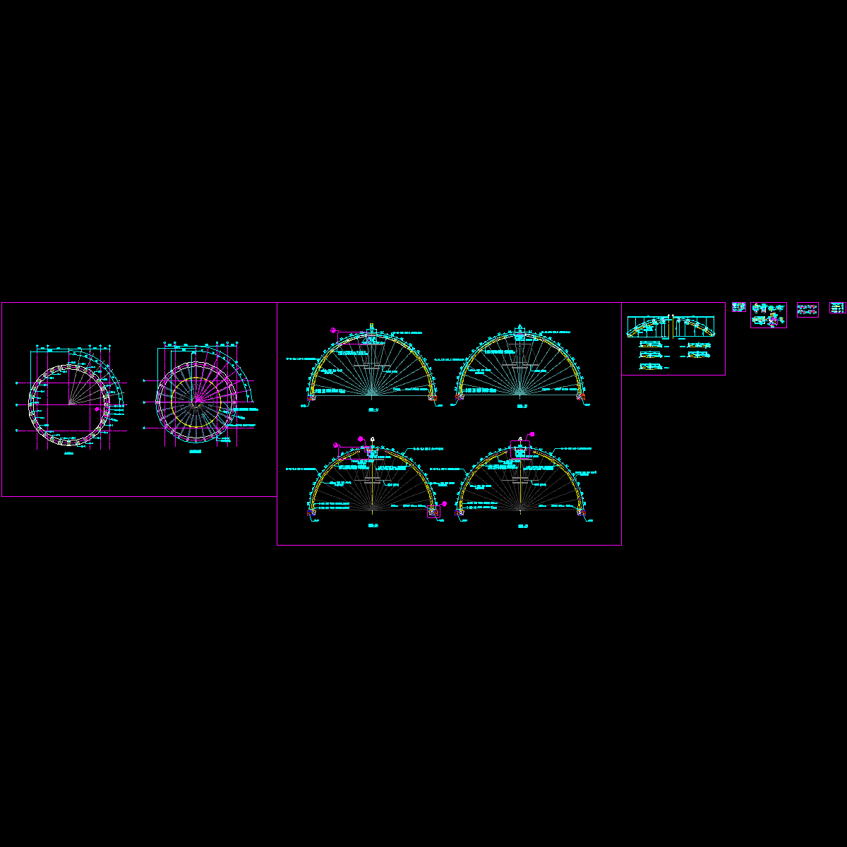 玻璃穹顶结构设计CAD图纸.dwg - 1