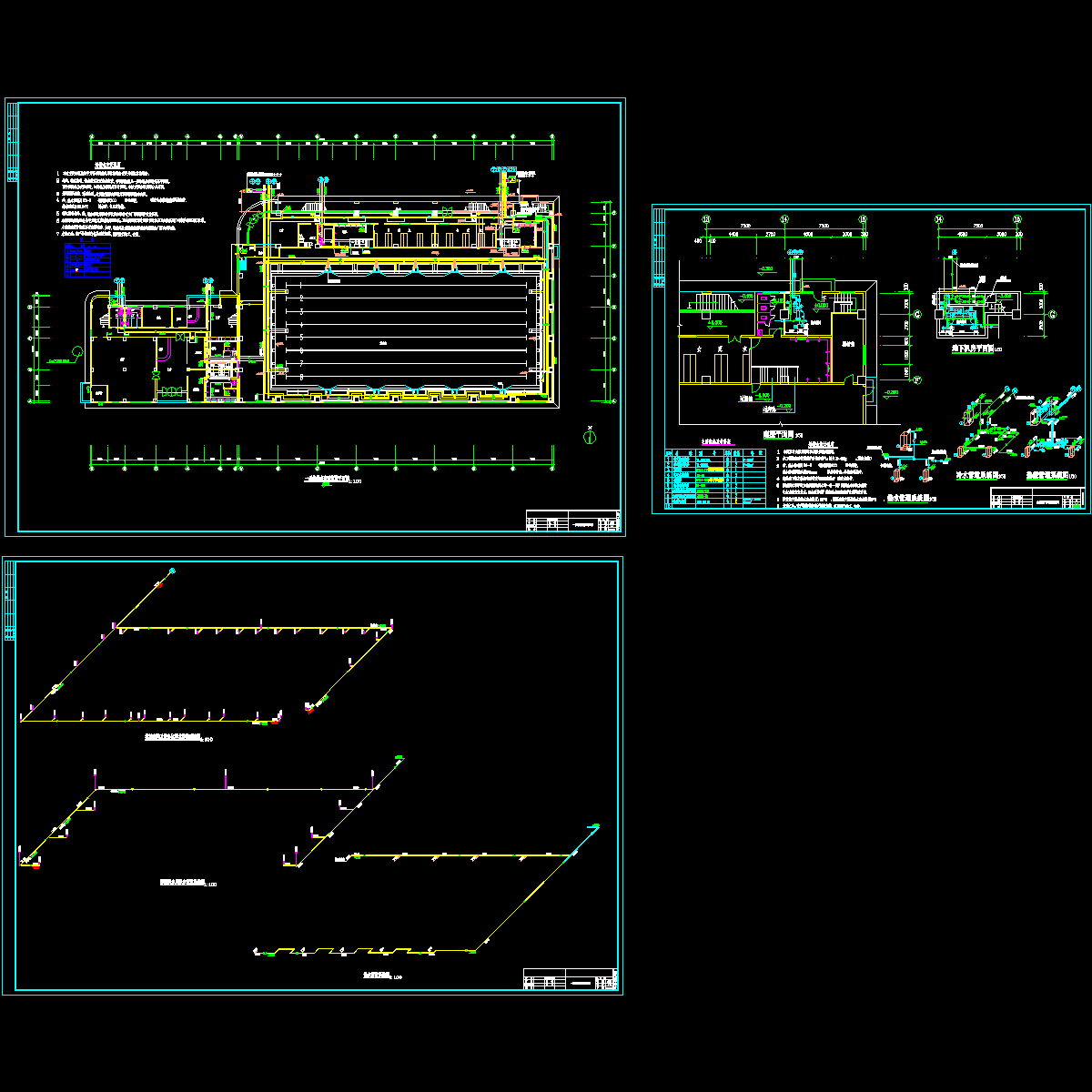 大学游泳馆给排水设计CAD施工图纸.dwg - 1