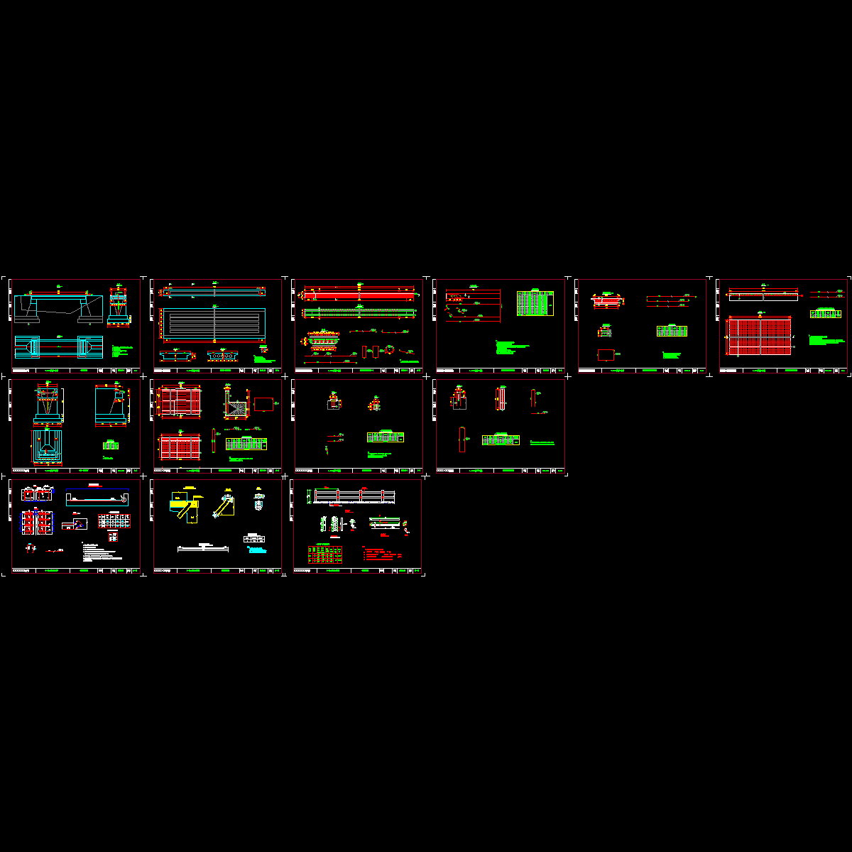 1-16m现浇空心板桥全套设计图纸（13张，公路二级）.dwg - 1