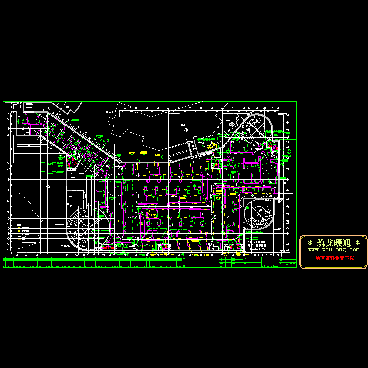 大型地下车库通风设计CAD图纸.dwg - 1