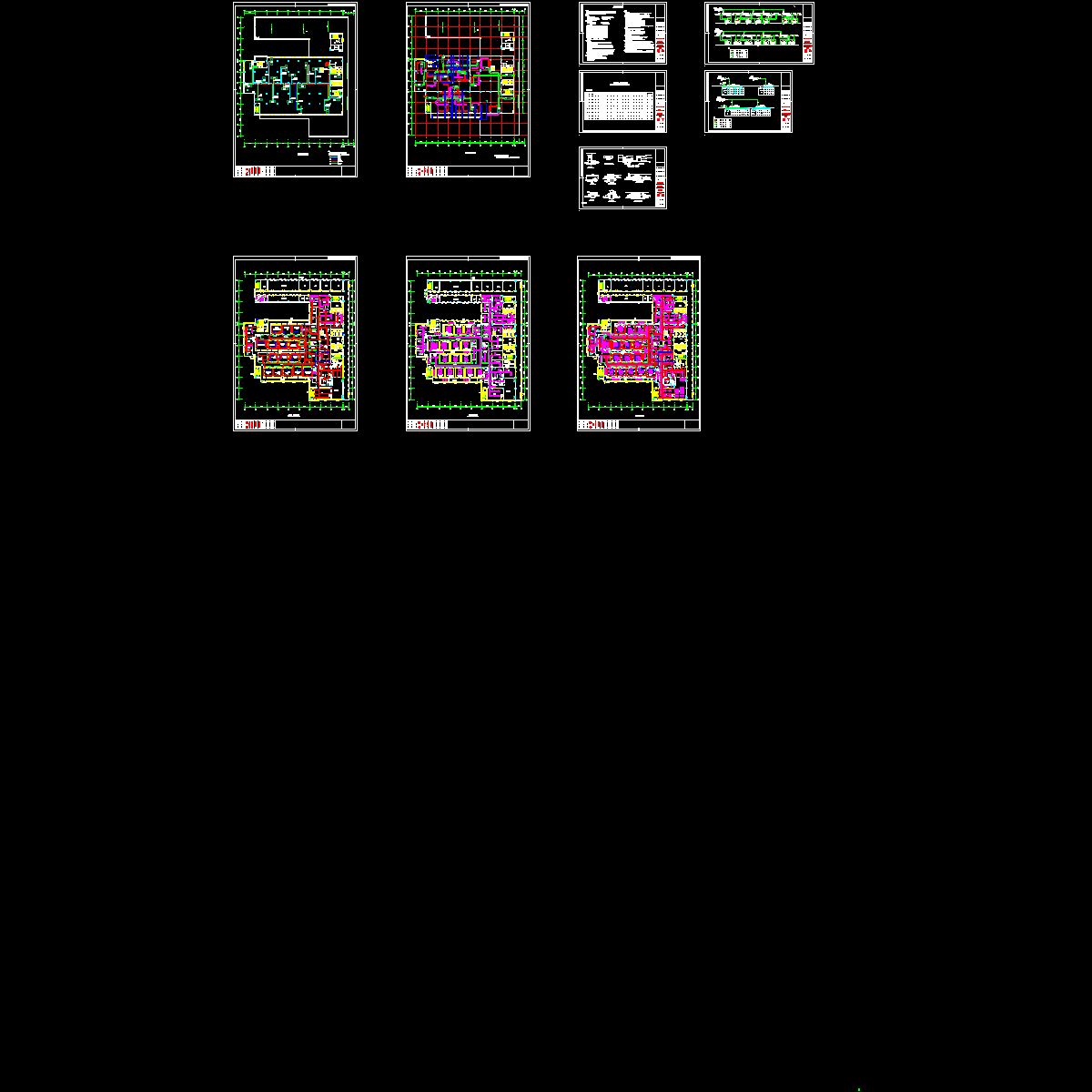 医院5层门诊楼空调设计CAD图纸.dwg - 1