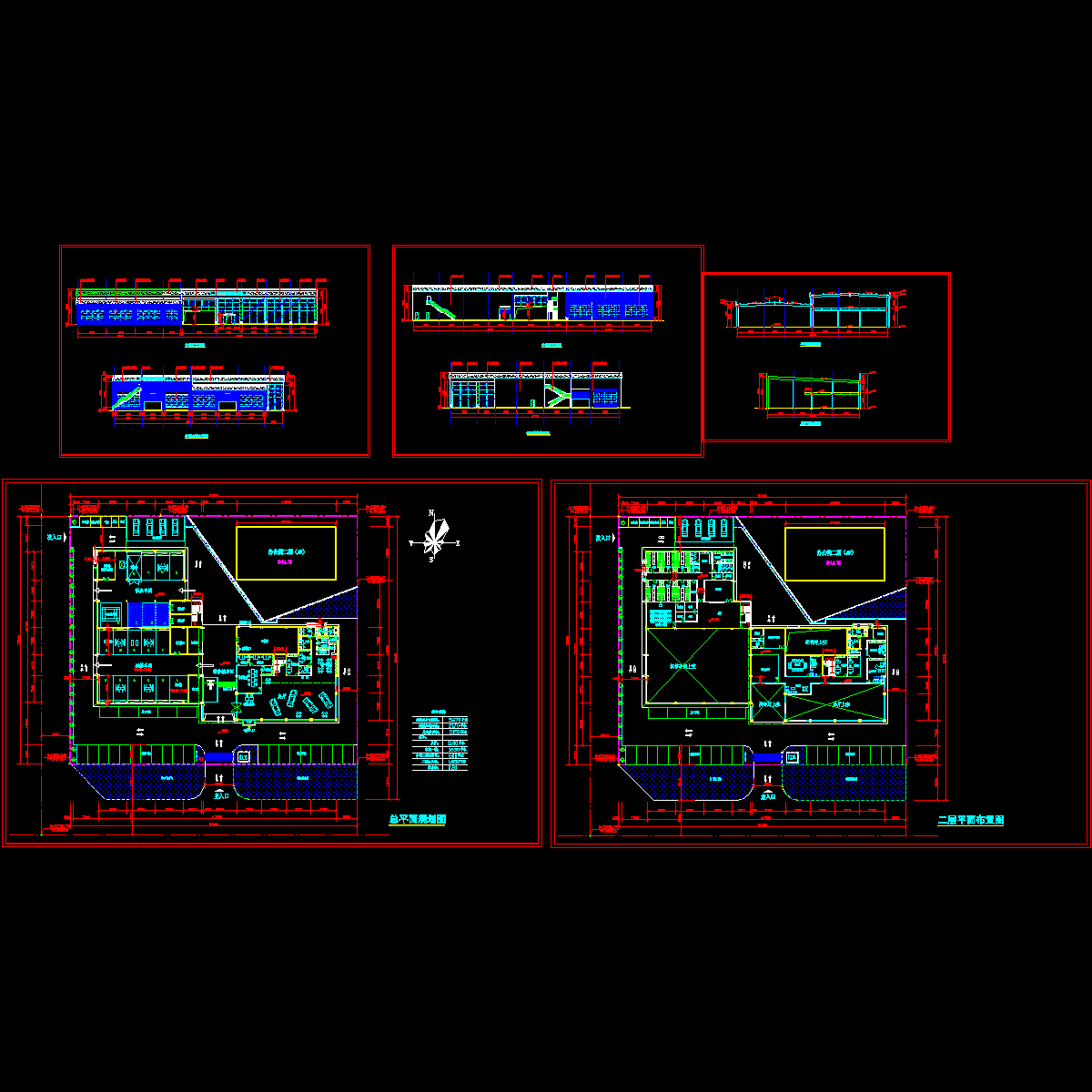 2层钢结构车展及维修中心建筑设计方案.dwg - 1