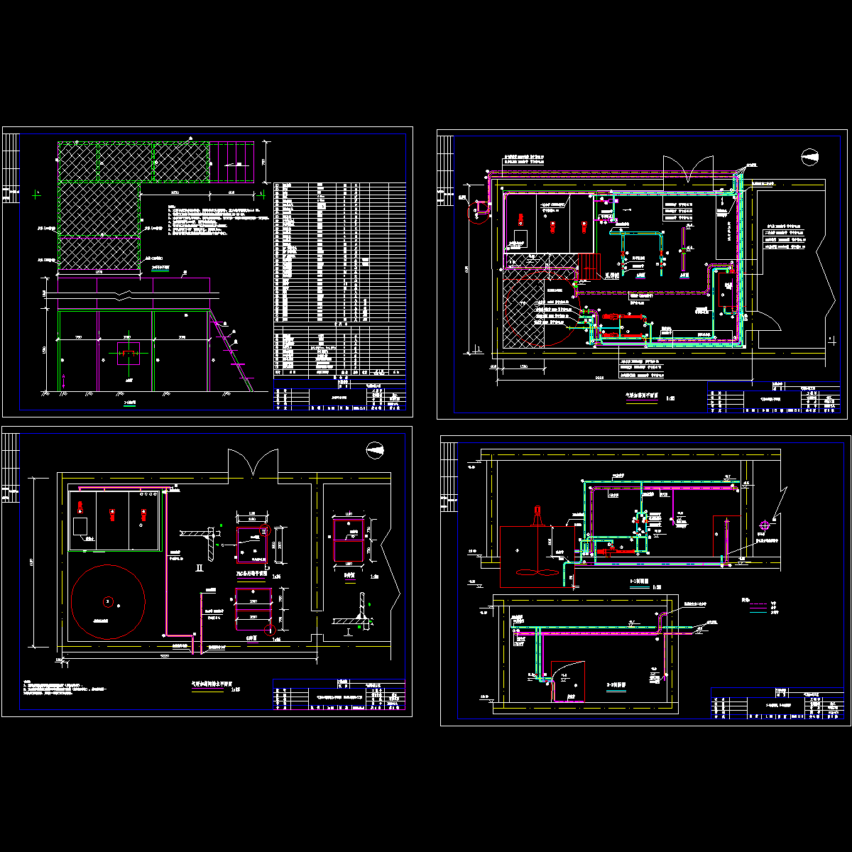 制药废水气浮加药设计CAD施工图纸.dwg - 1