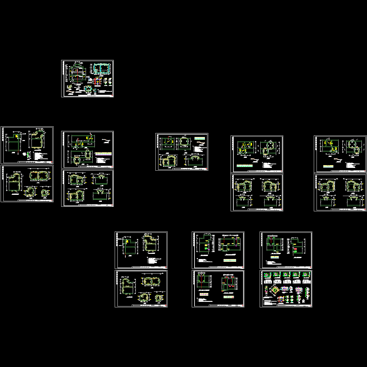 城市管廊甩管结构图纸（16张）.dwg - 1