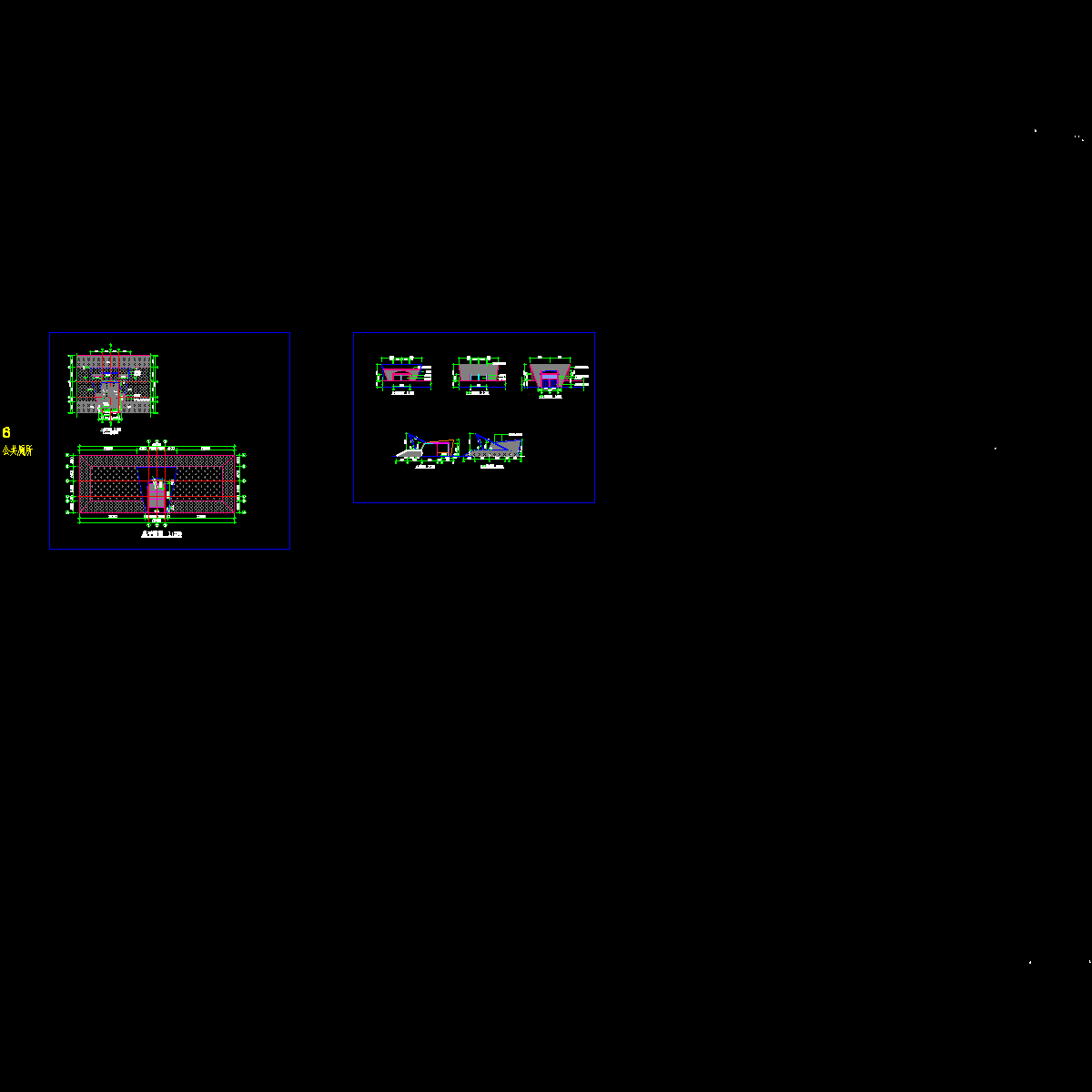 广场的建筑小品-公共厕所.dwg - 1