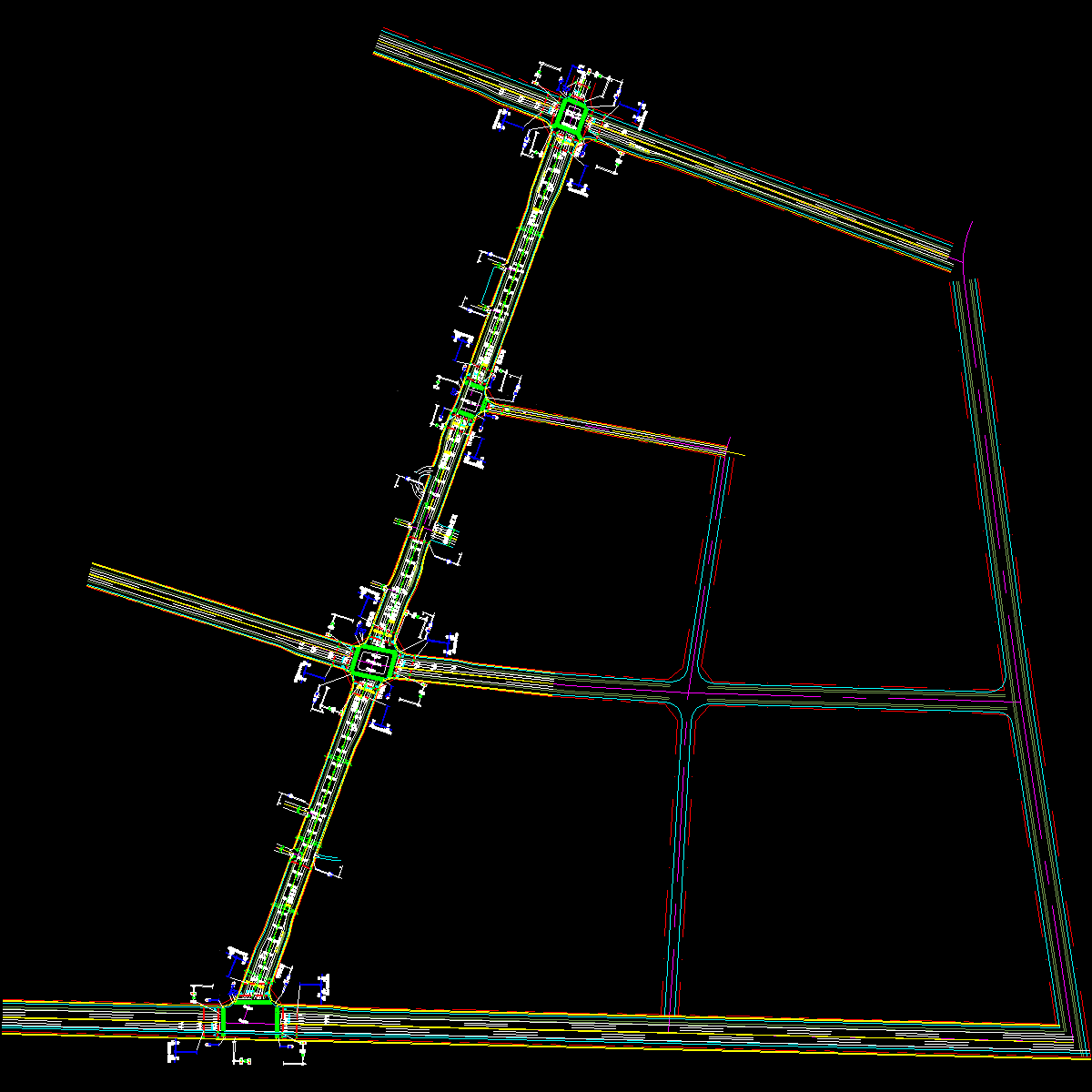 市政道路交通信号监控工程CAD施工图纸设计.dwg - 1