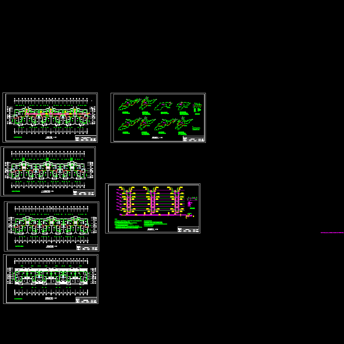 小区6层住宅楼采暖设计CAD图纸.dwg - 1