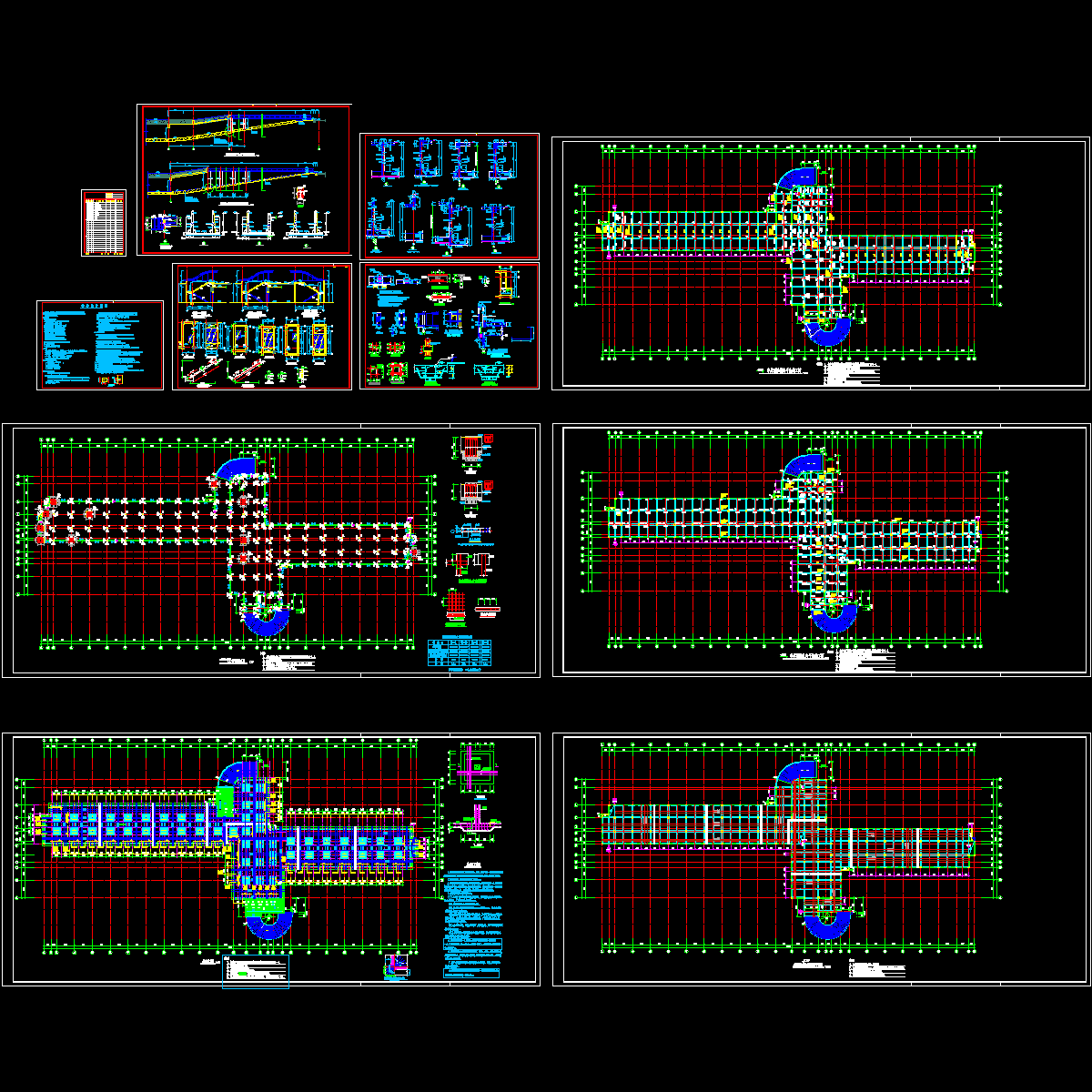 地下上车库结构设计CAD施工图纸.dwg - 1