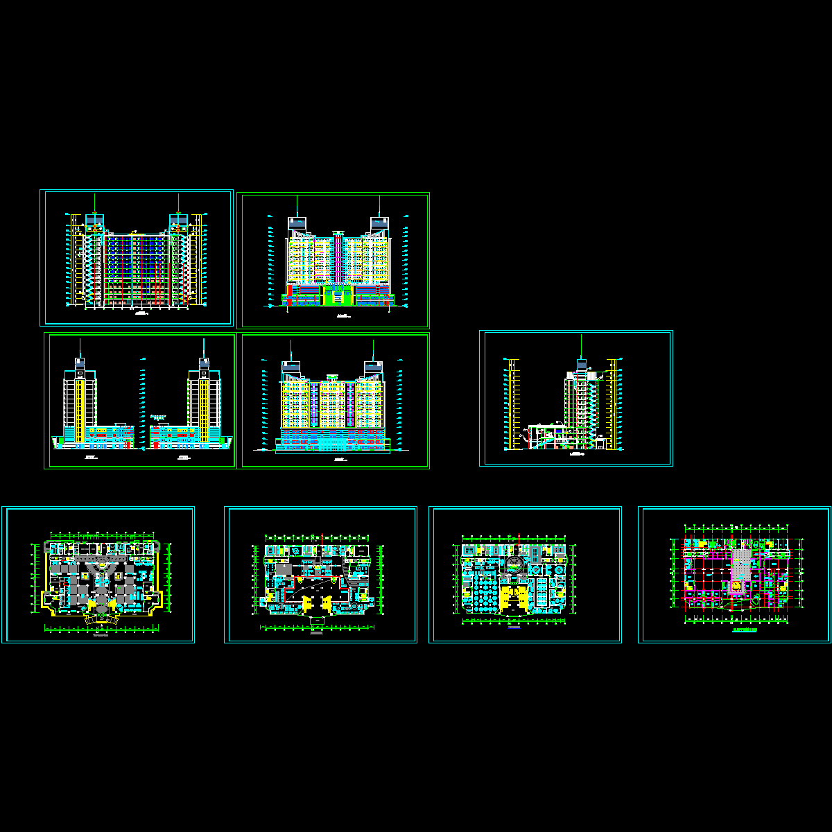 14层五星级酒店建筑设计方案.dwg - 1