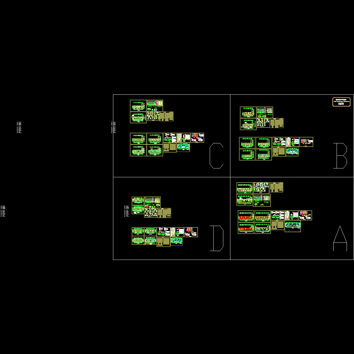 小区6层住宅楼水电设计CAD施工图纸.dwg - 1