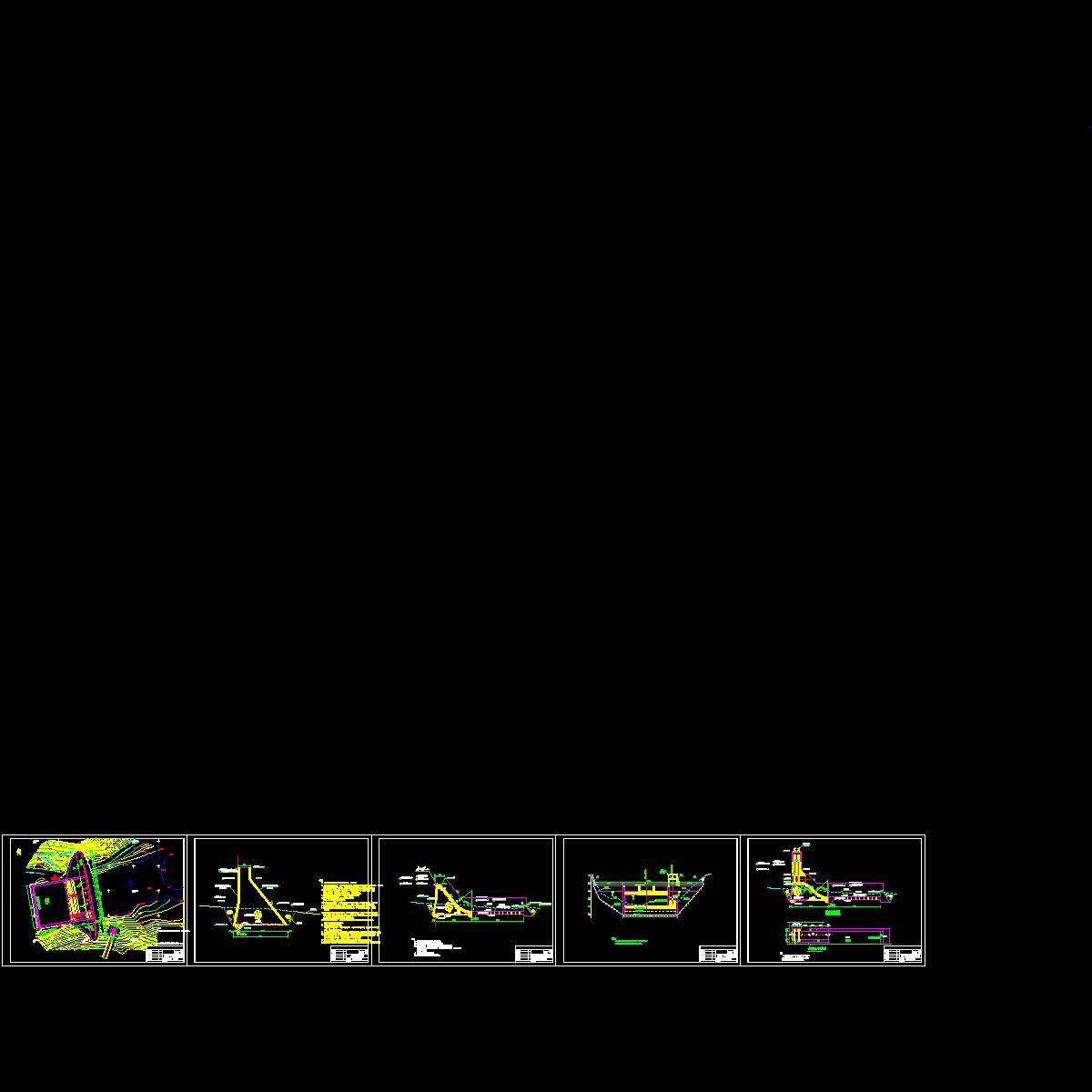 径流引水式电站大坝工程CAD施工图纸.dwg - 1