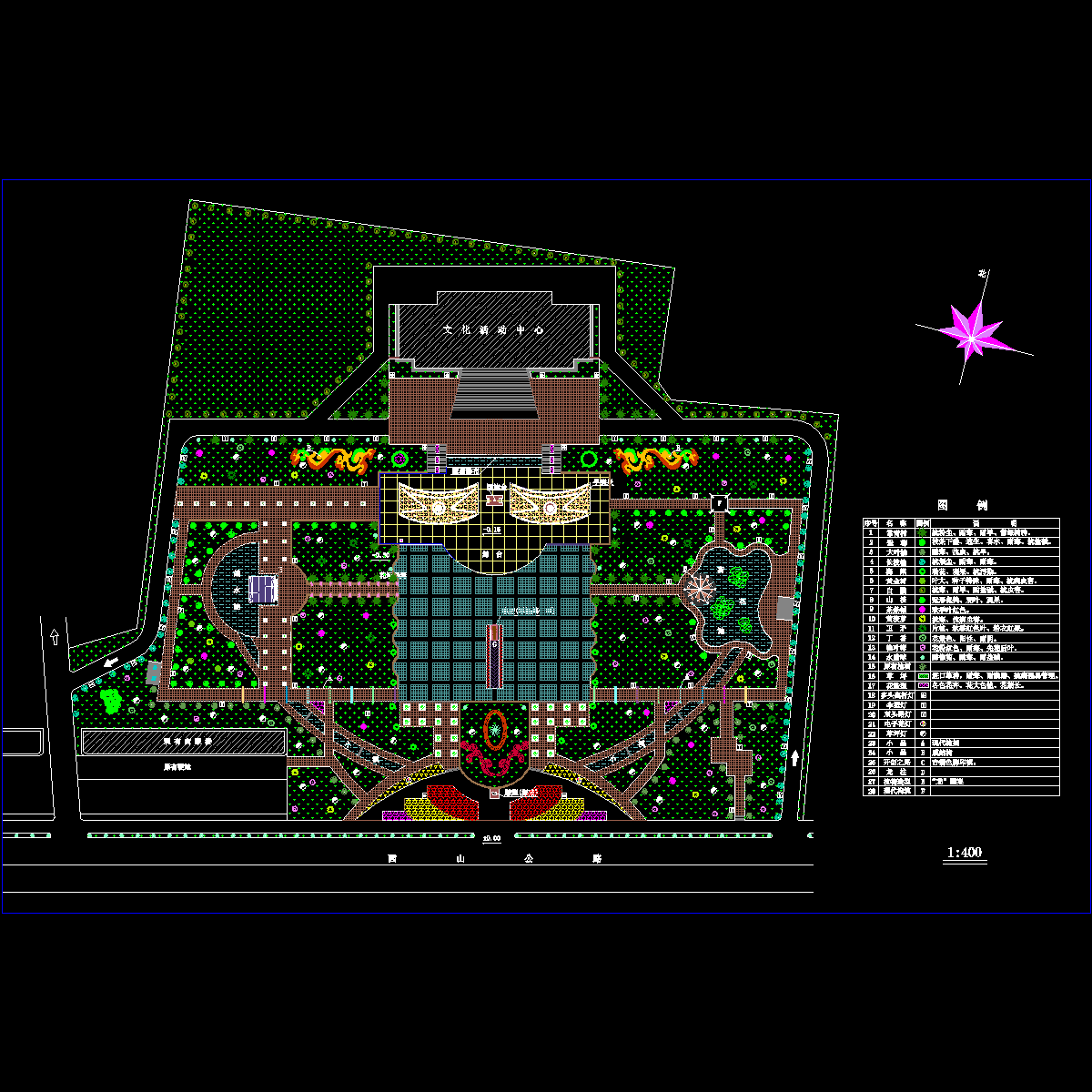 广场绿化规划设计图纸.dwg - 1