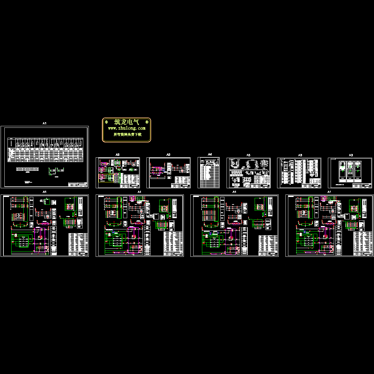 开闭所电气一、二次原理设计CAD图纸.dwg - 1