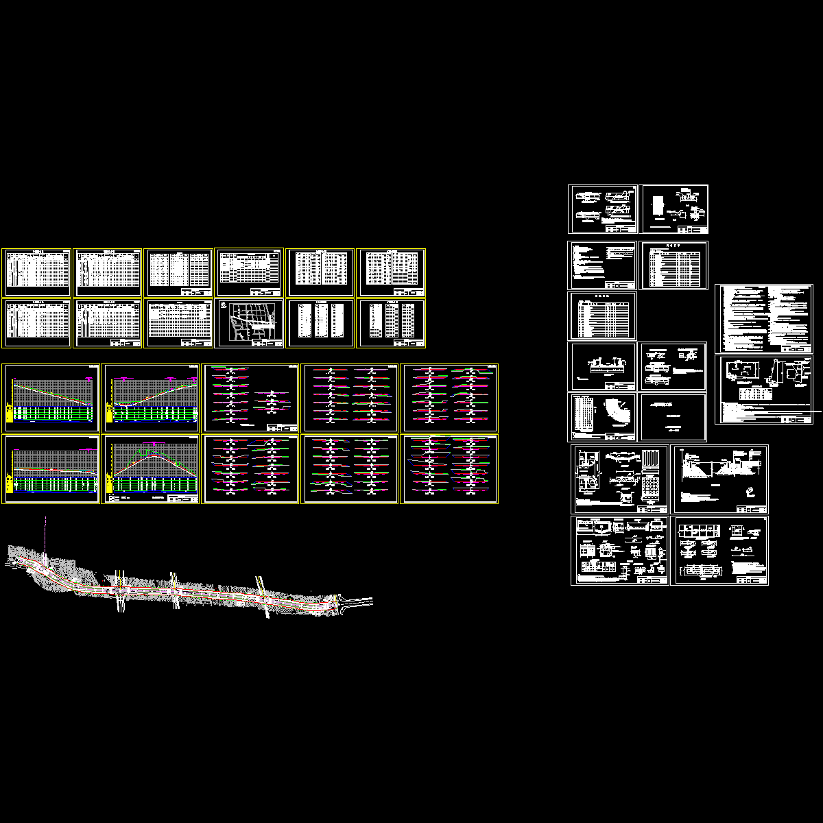 城市II级主干道水泥路面成套CAD设计图纸.dwg - 1