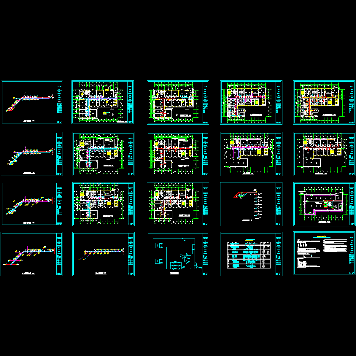 化工集团医疗综合楼空调设计CAD图纸.dwg - 1